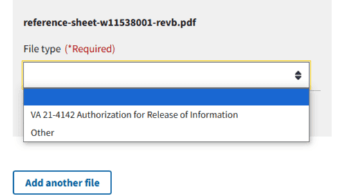 A screenshot of the revised private medical records uploader screen.